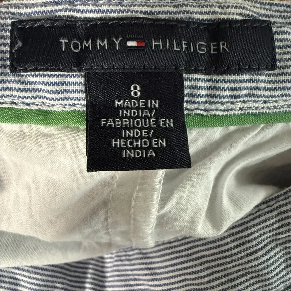 Tommy Hilfiger Mini Skirt Lace Blue 100% Cotton Sz 8 - Picture 3 of 11